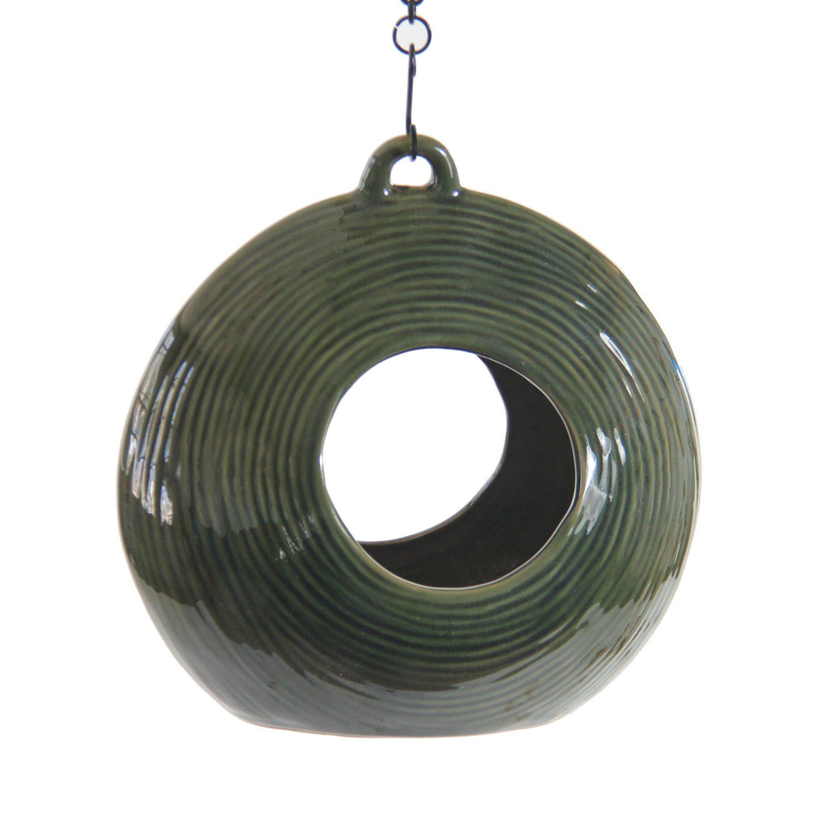 Circles Fly-Through Feeder, Heather Green, from Byer of Maine