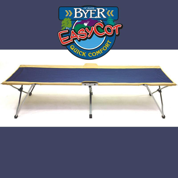 美品 バイヤー オブ メイン BYER OF MAINE EASY COT 311-EC Blue イージー コット フォールディング 簡易ベッド 寝具 キャンプ アウトドア Amazon.com: BYER OF MAINE Easy Cot - Extra Large Folding Cot