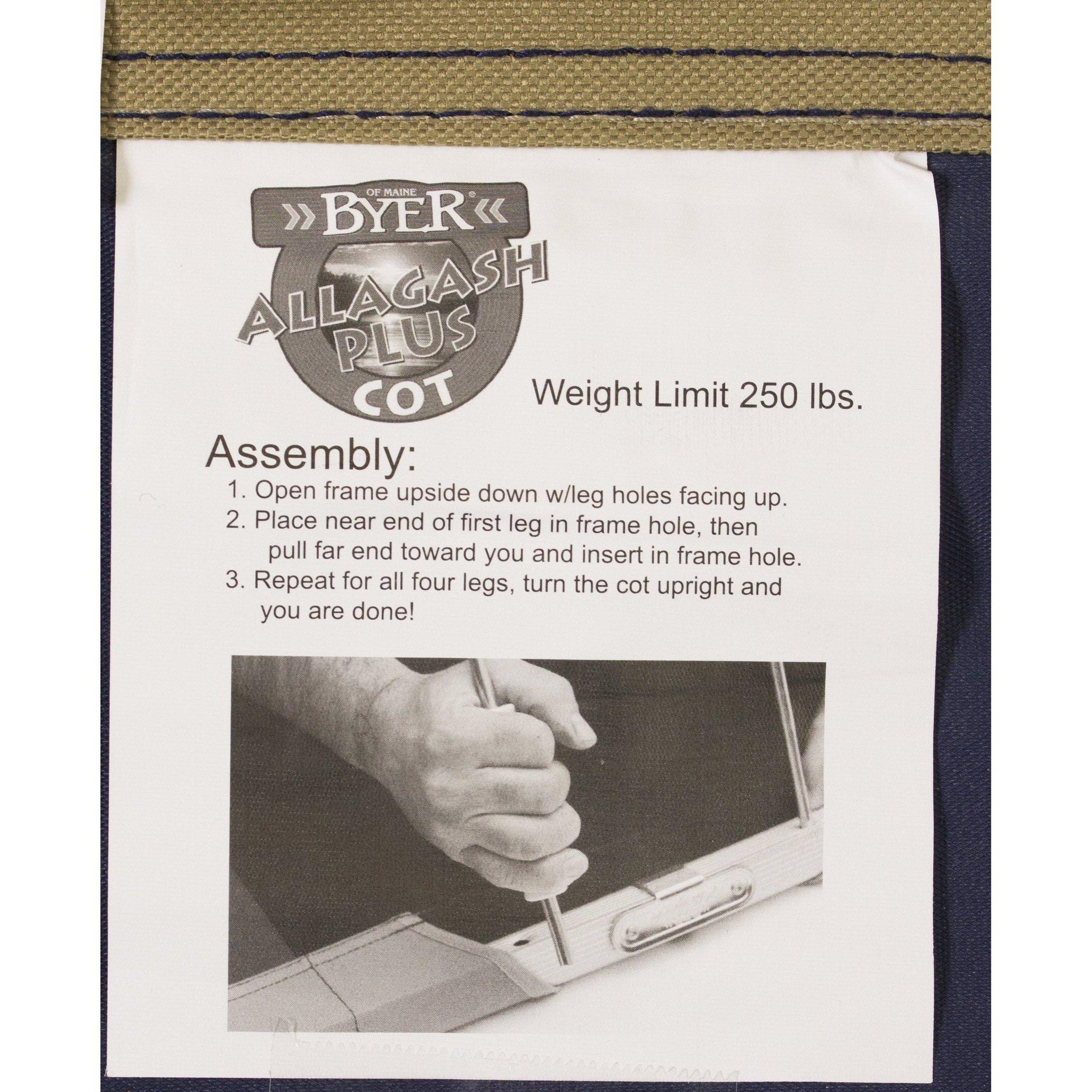 BYER Allagash AL COT アラガッシュコット Allagash PLUS Cot -- Byer of Maine