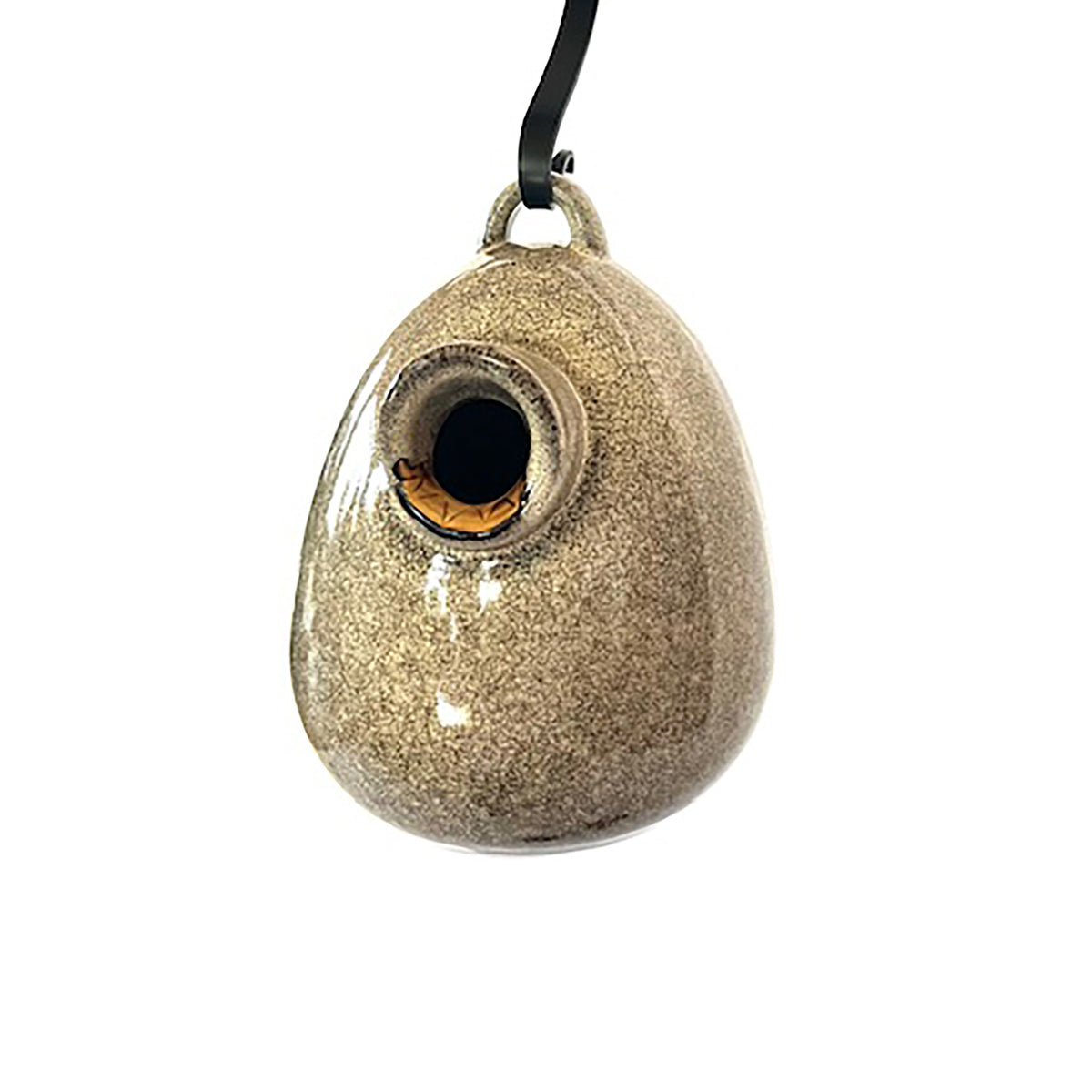 granite egg bird nest home on hook
