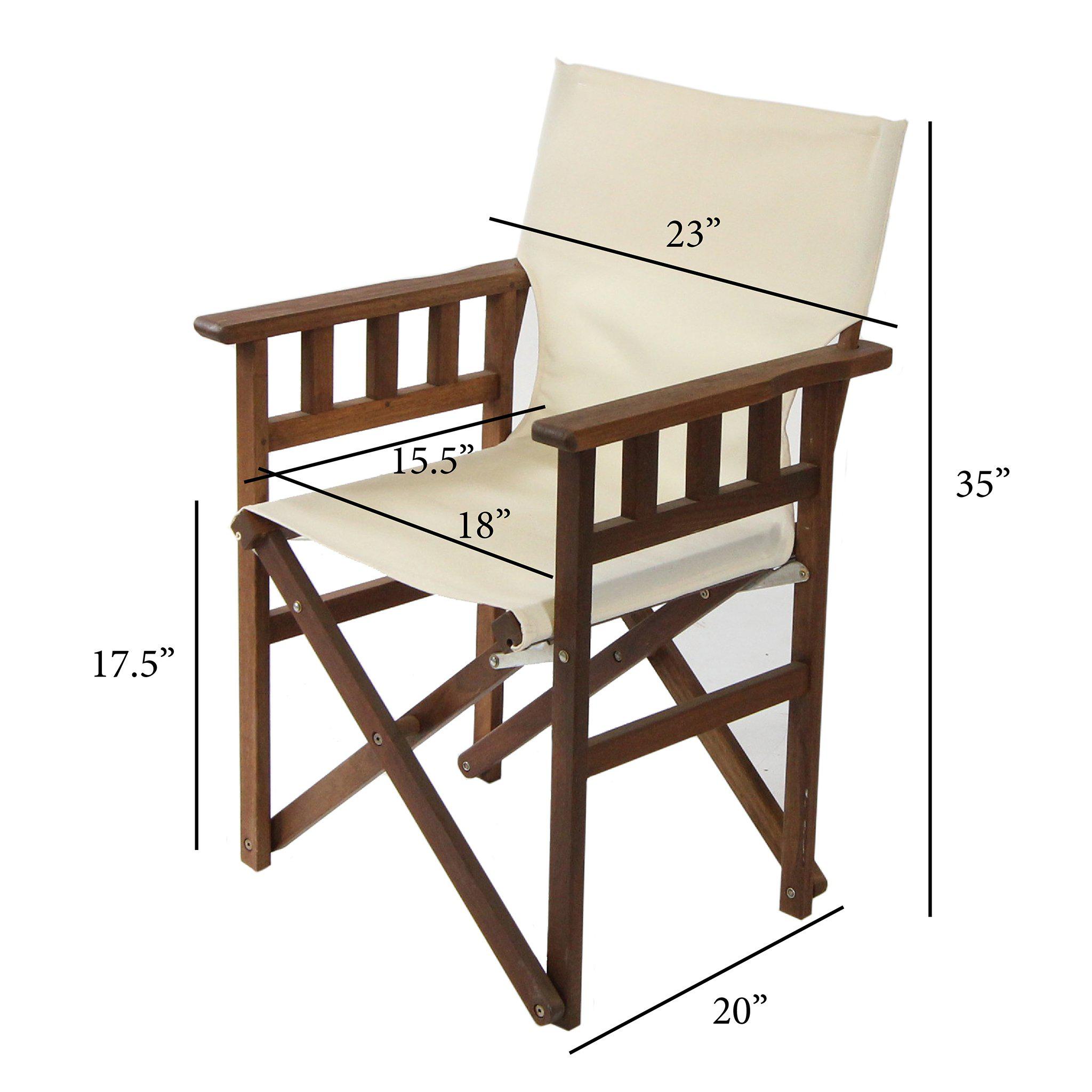 Canvas best sale campaign chair